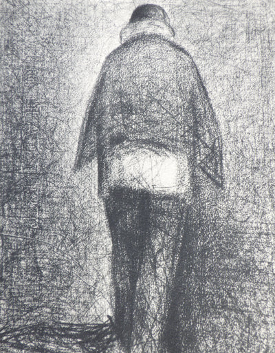 Georges SEURAT : L'homme au Plai, Gravure originale (photo de détail 2) - Crédit photo : Galerie Art.Paris