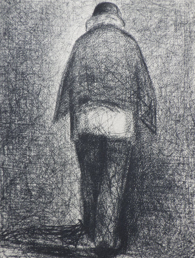 Georges SEURAT : L'homme au Plai, Gravure originale (photo de détail 3) - Crédit photo : Galerie Art.Paris