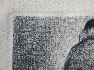 Georges SEURAT : L'homme au Plai, Gravure originale (photo de détail 5) - Crédit photo : Galerie Art.Paris