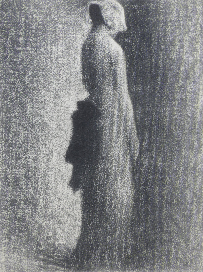 Georges SEURAT : Femme au nœud noi, Gravure originale (photo de détail 2) - Crédit photo : Galerie Art.Paris