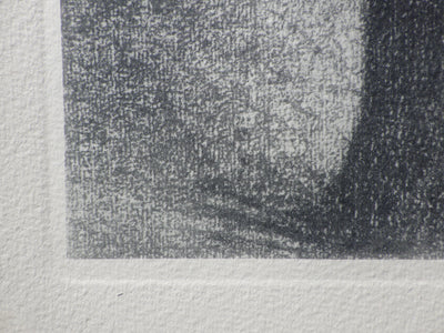 Georges SEURAT : Femme au nœud noi, Gravure originale (photo de détail 4) - Crédit photo : Galerie Art.Paris