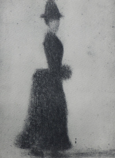 Georges SEURAT : Femme au manchon, Gravure