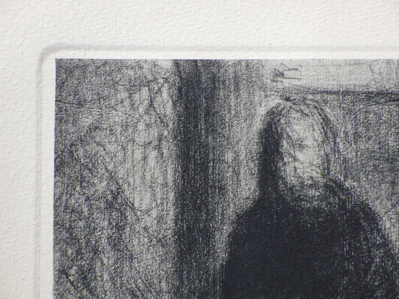 Georges SEURAT : La concierg, Gravure originale (photo de détail 5) - Crédit photo : Galerie Art.Paris