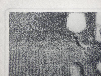 Georges SEURAT : La chanteuse au concer, Gravure originale (photo de détail 5) - Crédit photo : Galerie Art.Paris