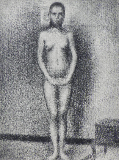 Georges SEURAT : Modèle nue en pose, Gravure