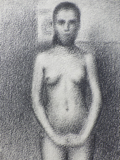 Georges SEURAT : Modèle nue en pose, Gravure