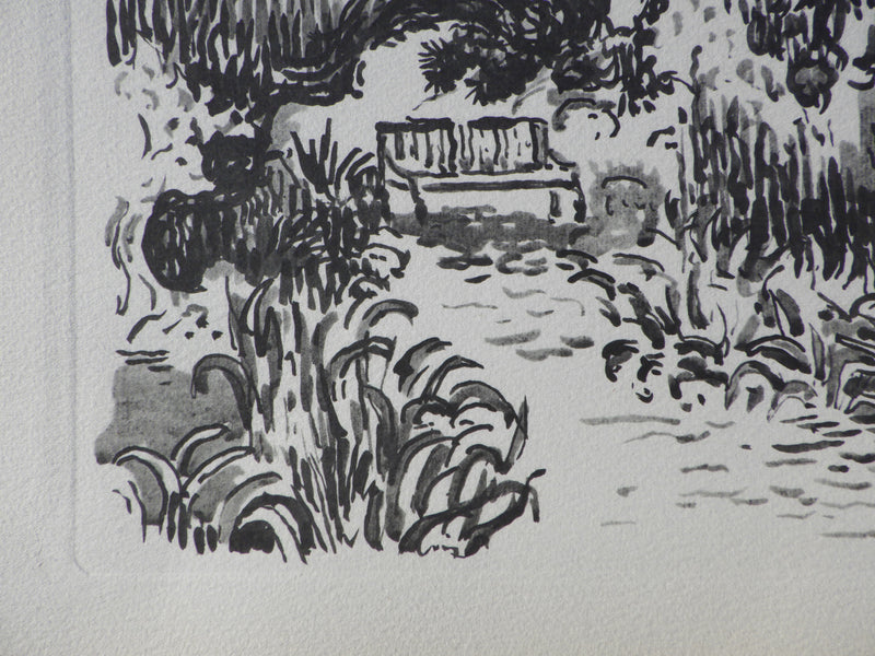 Paul SIGNAC : Jardin fleuri à Saint Trope, Gravure originale (photo de détail 3) - Crédit photo : Galerie Art.Paris