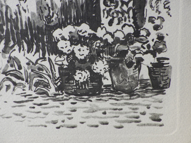 Paul SIGNAC : Jardin fleuri à Saint Trope, Gravure originale (photo de détail 5) - Crédit photo : Galerie Art.Paris