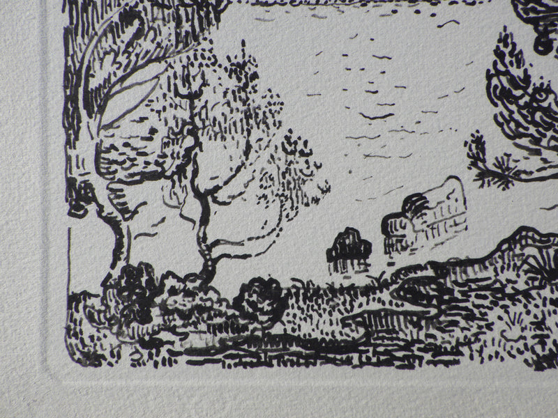 Paul SIGNAC : Baie de Antibe, Gravure originale (photo de détail 4) - Crédit photo : Galerie Art.Paris