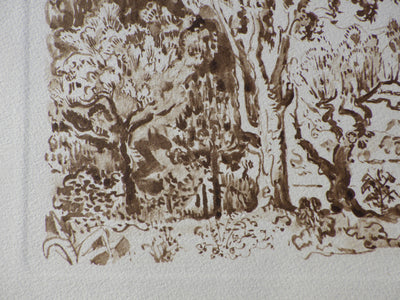 Paul SIGNAC : Eucalyptus à Antibe, Gravure originale (photo de détail 4) - Crédit photo : Galerie Art.Paris