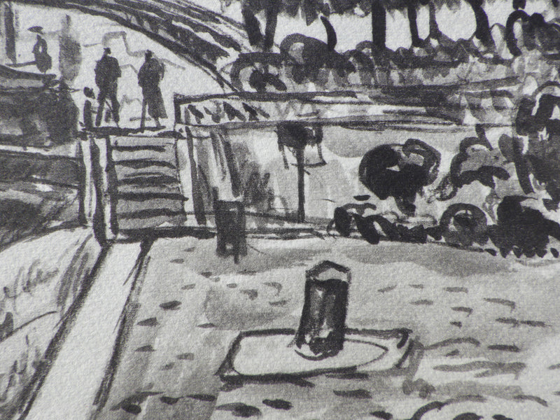 Paul SIGNAC : Paris - Le canal St Marti, Gravure originale (photo de détail 8) - Crédit photo : Galerie Art.Paris