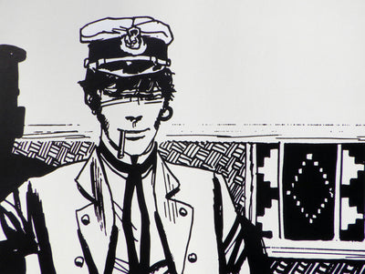 Hugo PRATT : Corto Maltese / Sous le signe du Capricorne, Sérigraphie originale (photo de détail 2) - Crédit photo : Galerie Art.Paris