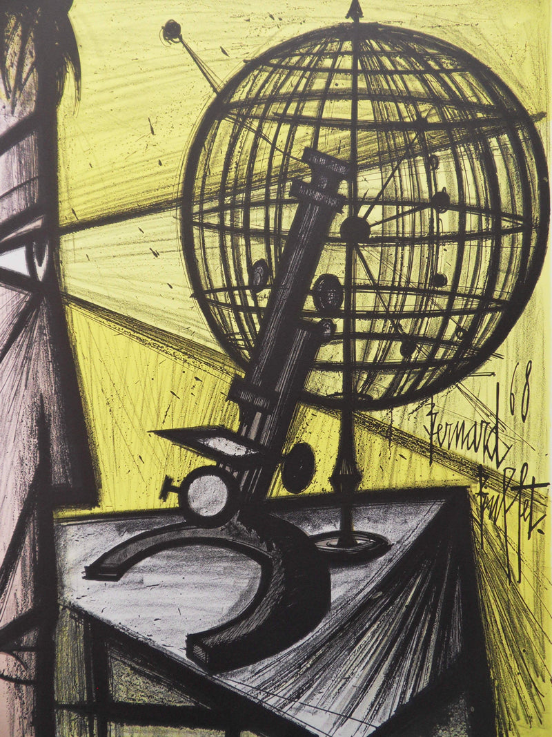 Bernard BUFFET : Le Microscope, Lithographie originale (photo de détail 3) - Crédit photo : Galerie Art.Paris