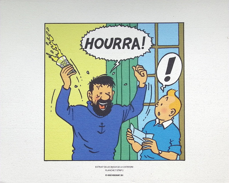  HERGE : Tintin - Les bijoux de la Castafiore, Lithographie originale (photo de détail 4) - Crédit photo : Galerie Art.Paris