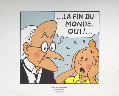  HERGE : Tintin - L'étoile mystérieuse, Lithographie originale (photo de détail 4) - Crédit photo : Galerie Art.Paris