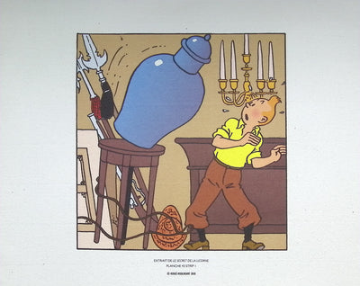  HERGE : Tintin - Le secret de la licorne, Lithographie originale (photo de détail 2) - Crédit photo : Galerie Art.Paris