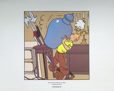  HERGE : Tintin - Le secret de la licorne, Lithographie originale (photo de détail 4) - Crédit photo : Galerie Art.Paris