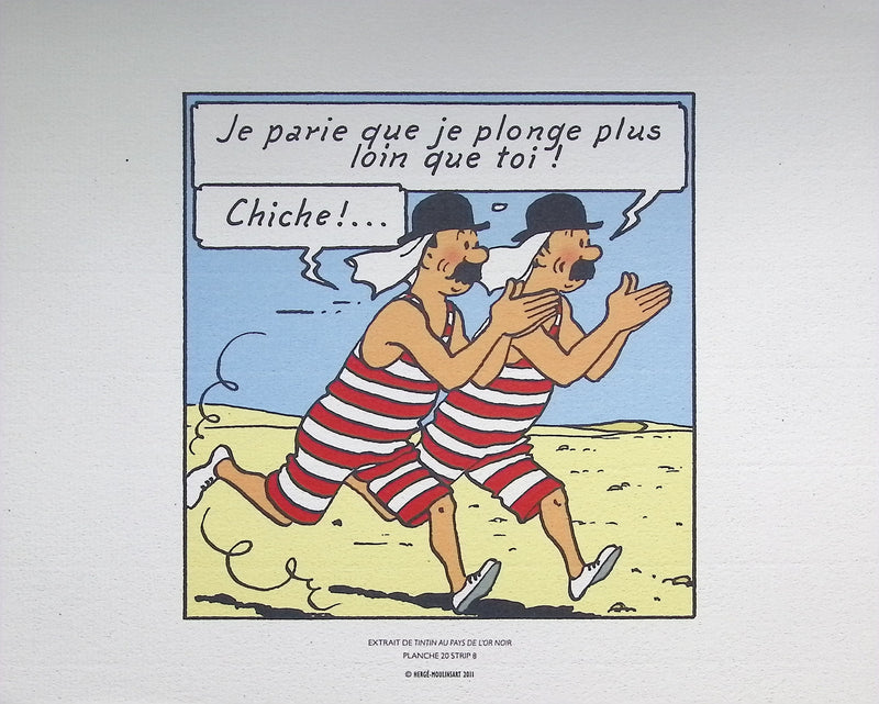  HERGE : Tintin - Les bijoux de la Castafiore, Lithographie originale (photo de détail 3) - Crédit photo : Galerie Art.Paris