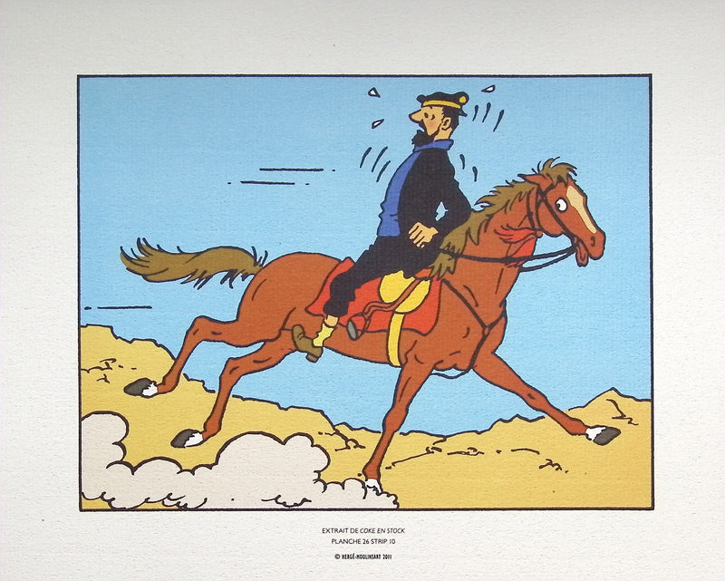  HERGE : Tintin - Coke en stock, Lithographie originale (photo de détail 4) - Crédit photo : Galerie Art.Paris