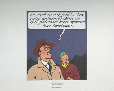  HERGE : Tintin - Objectif Lune, Lithographie originale (photo de détail 4) - Crédit photo : Galerie Art.Paris