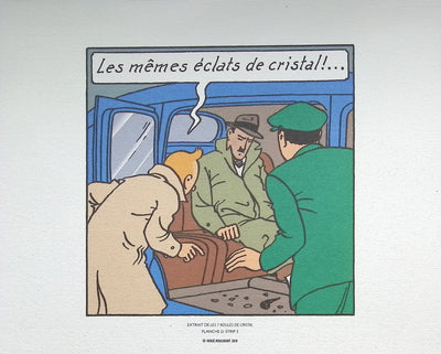  HERGE : Tintin - Les 7 boules de cristal, Lithographie originale (photo de détail 4) - Crédit photo : Galerie Art.Paris