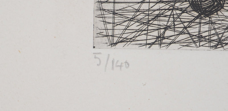 Janine ACREMANT : Chanvre, Les fabricants de corde - Gravure (détail)