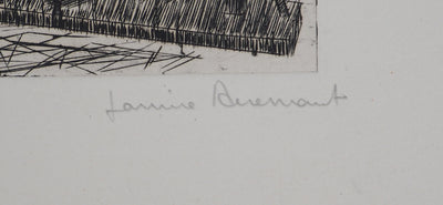 Janine ACREMANT : Chanvre, Les fabricants de corde - Gravure (détail)