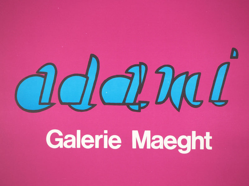 Valerio ADAMI : Ampoule bleue sur fond mauve - Affiche (détail)