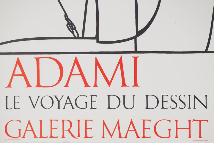 Valerio ADAMI: The Journey of Drawing, Original Poster – art.paris
