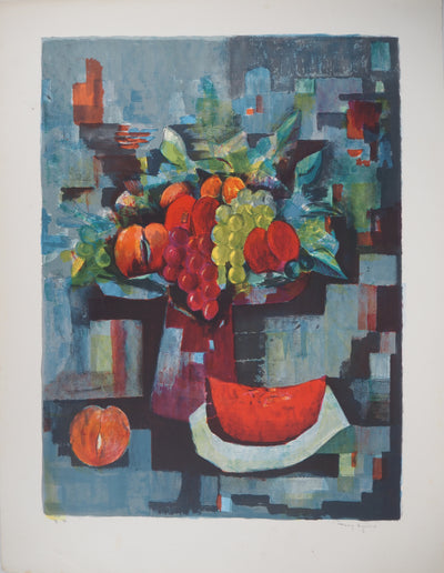 Tony AGOSTINI : Fruits d'été - Lithographie