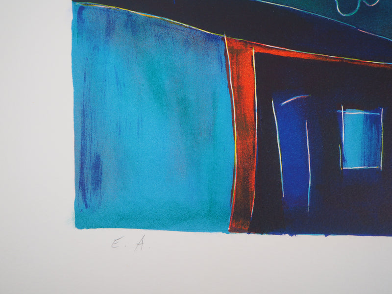 Tony AGOSTINI : Nature morte aux fruits - Lithographie (détail)