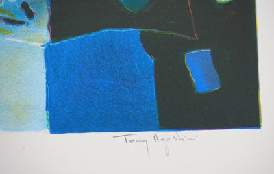 Tony AGOSTINI : Nature morte au raisin, 1977 - Lithographie (détail)