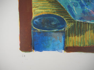 Tony AGOSTINI : Violon, le repos du Soliste - Lithographie (détail)