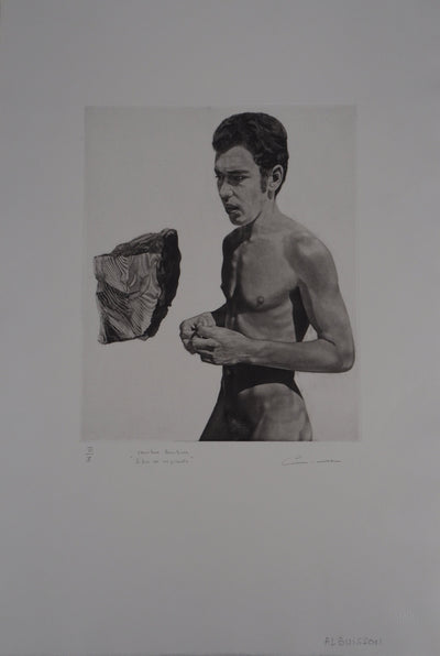 Pierre ALBUISSON : Homme libre - Gravure