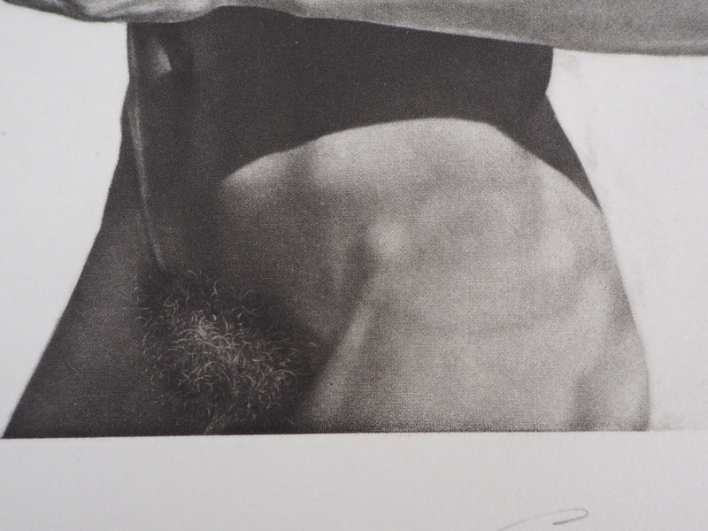 Pierre ALBUISSON : Homme libre - Gravure (détail)