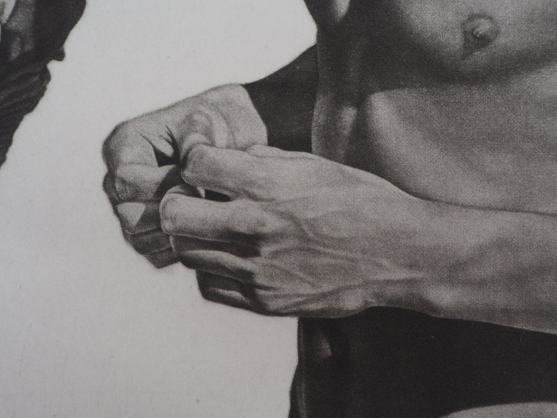 Pierre ALBUISSON : Homme libre - Gravure (détail)