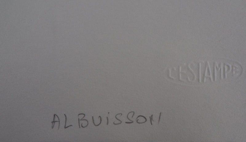 Pierre ALBUISSON : Homme libre - Gravure (détail)