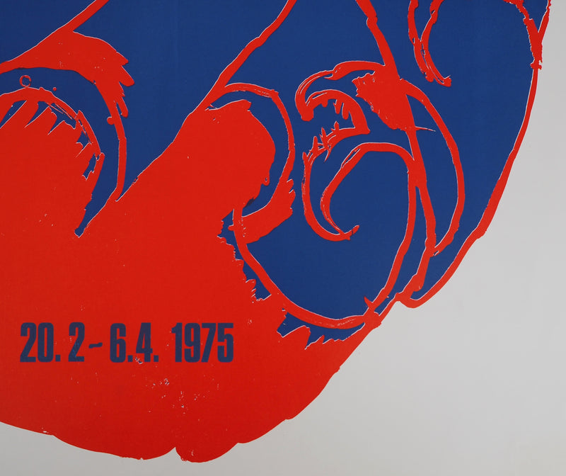 Pierre ALECHINSKY : La couronne florale - Affiche (détail)