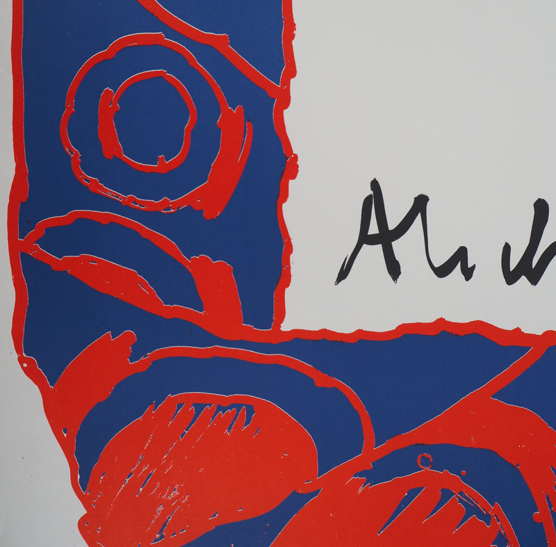 Pierre ALECHINSKY : La couronne florale - Affiche (détail)