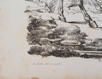Henry Thomas ALKEN : A la chasse - Lithographie (détail)