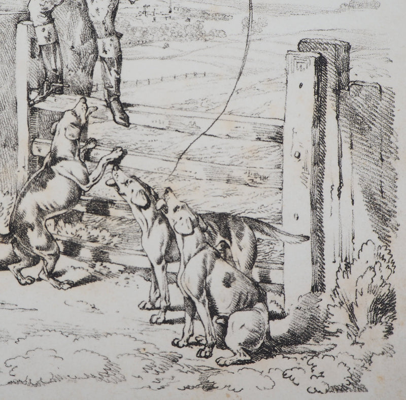 Henry Thomas ALKEN : A la chasse - Lithographie (détail)