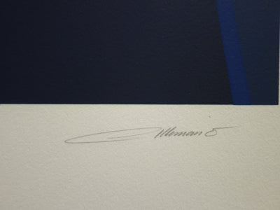 Jean ALLEMAND : Espace Temps - Lithographie (détail)