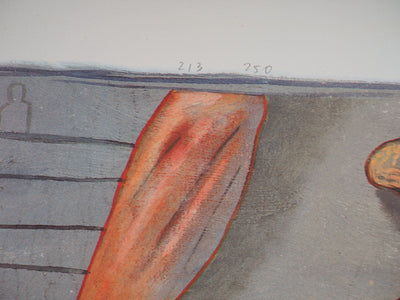 Pat ANDREA : Hommage au coureur - Lithographie (détail)