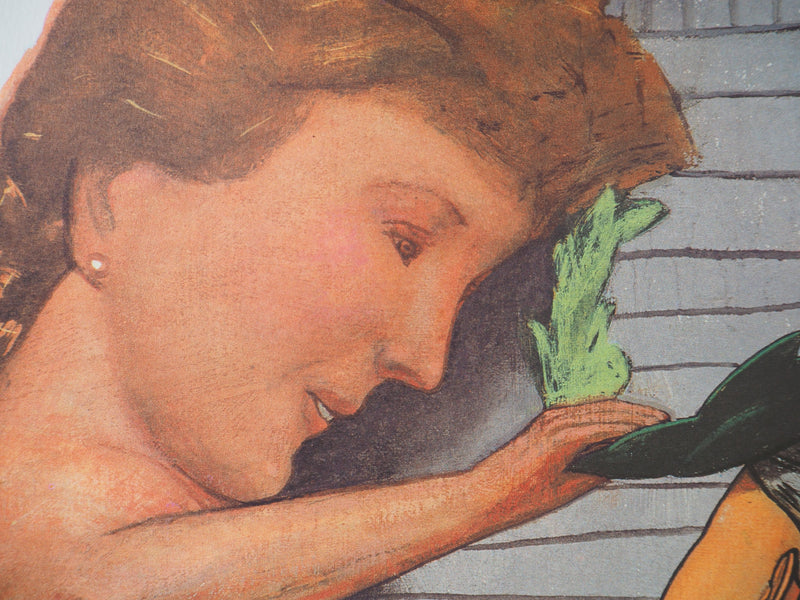 Pat ANDREA : Hommage au coureur - Lithographie (détail)