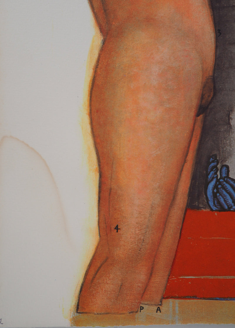 Pat ANDREA : Hommage au coureur - Lithographie (détail)