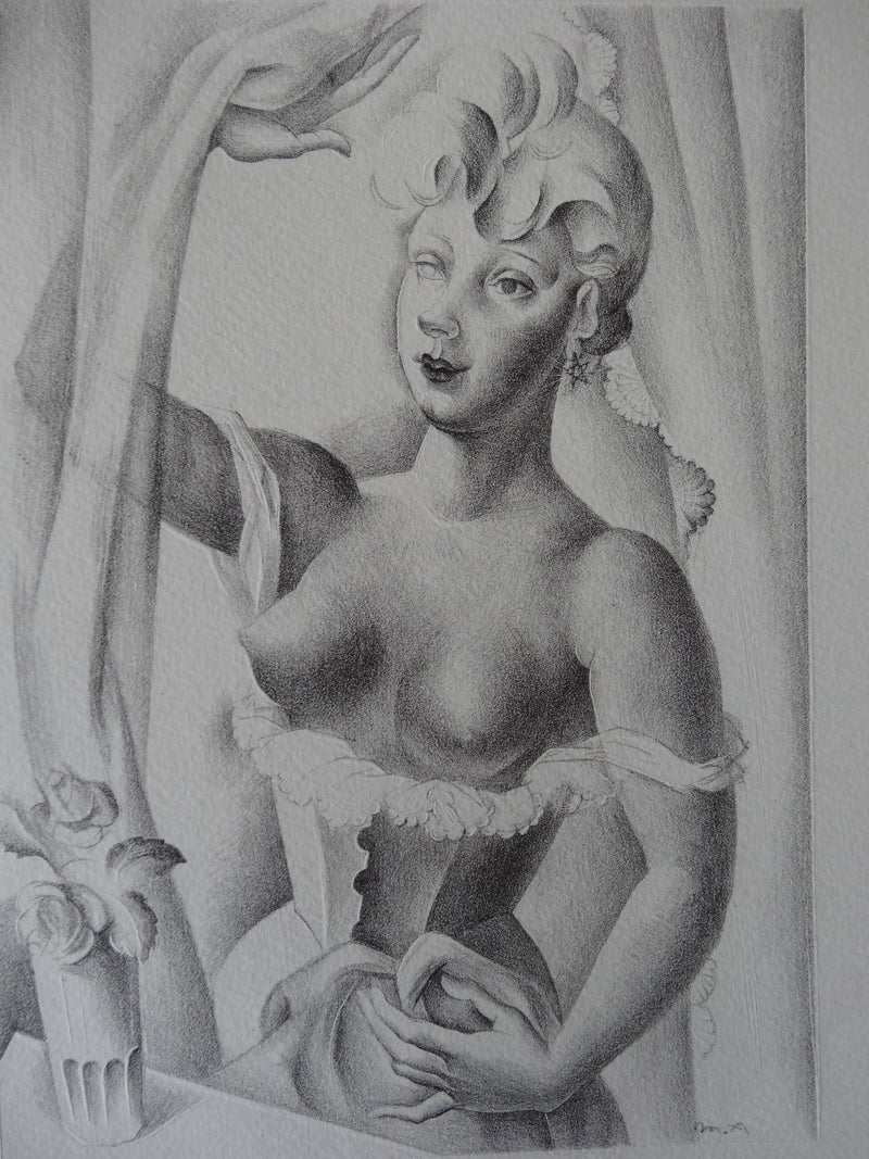 Mariano ANDREU : Nu Cubiste (Marion), Lithographie originale (vue générale) - Crédit photo : Galerie Art.Paris