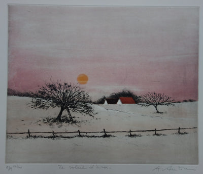 Annapia ANTONINI : Le soleil d'hiver - Gravure (détail)