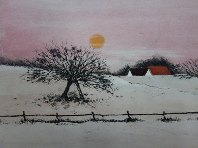 Annapia ANTONINI : Le soleil d'hiver - Gravure (détail)