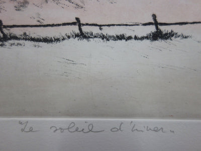 Annapia ANTONINI : Le soleil d'hiver - Gravure (détail)