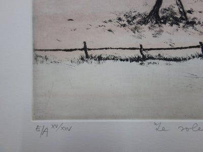 Annapia ANTONINI : Le soleil d'hiver - Gravure (détail)